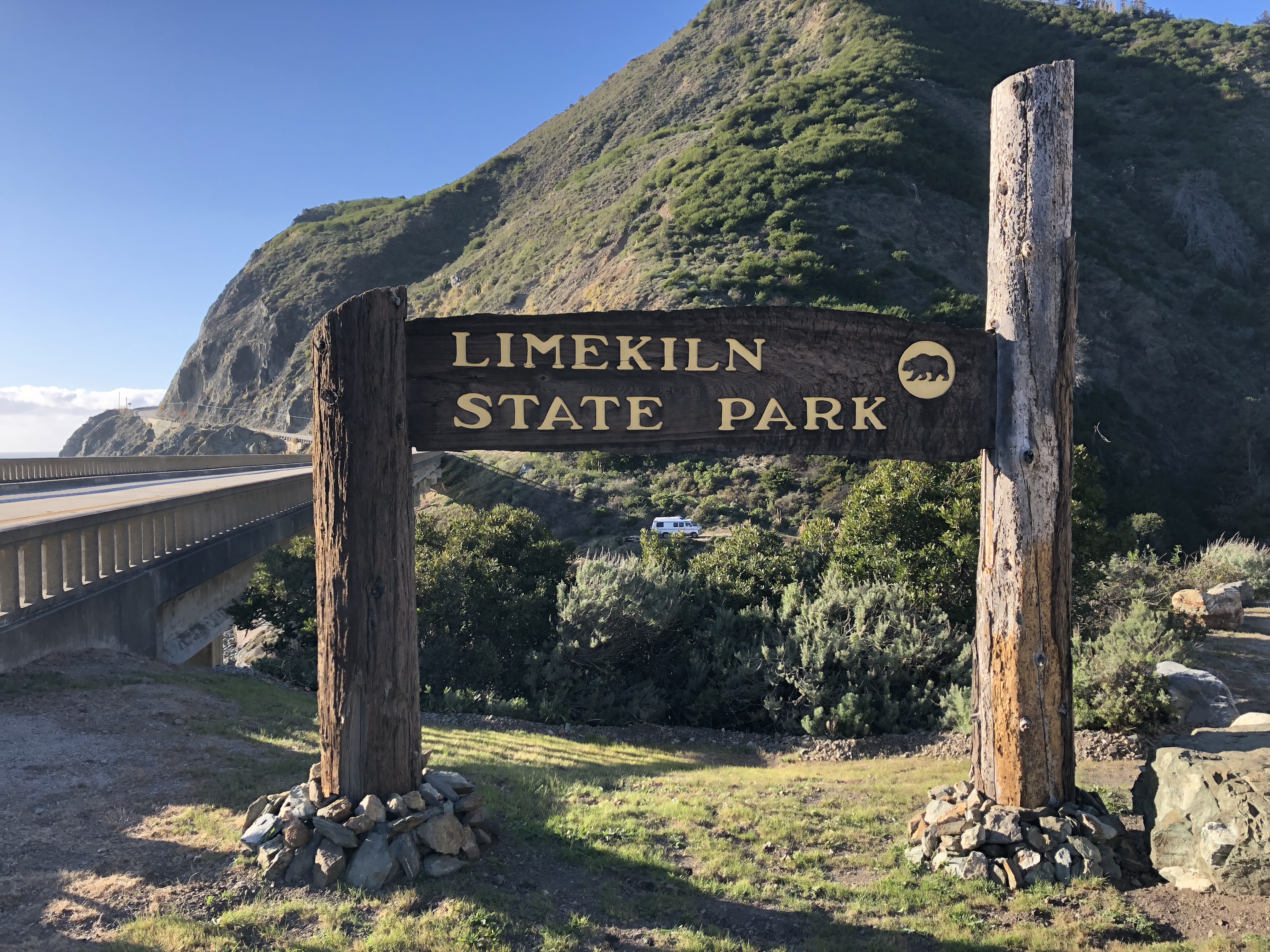 The entrance to Limekiln State Park