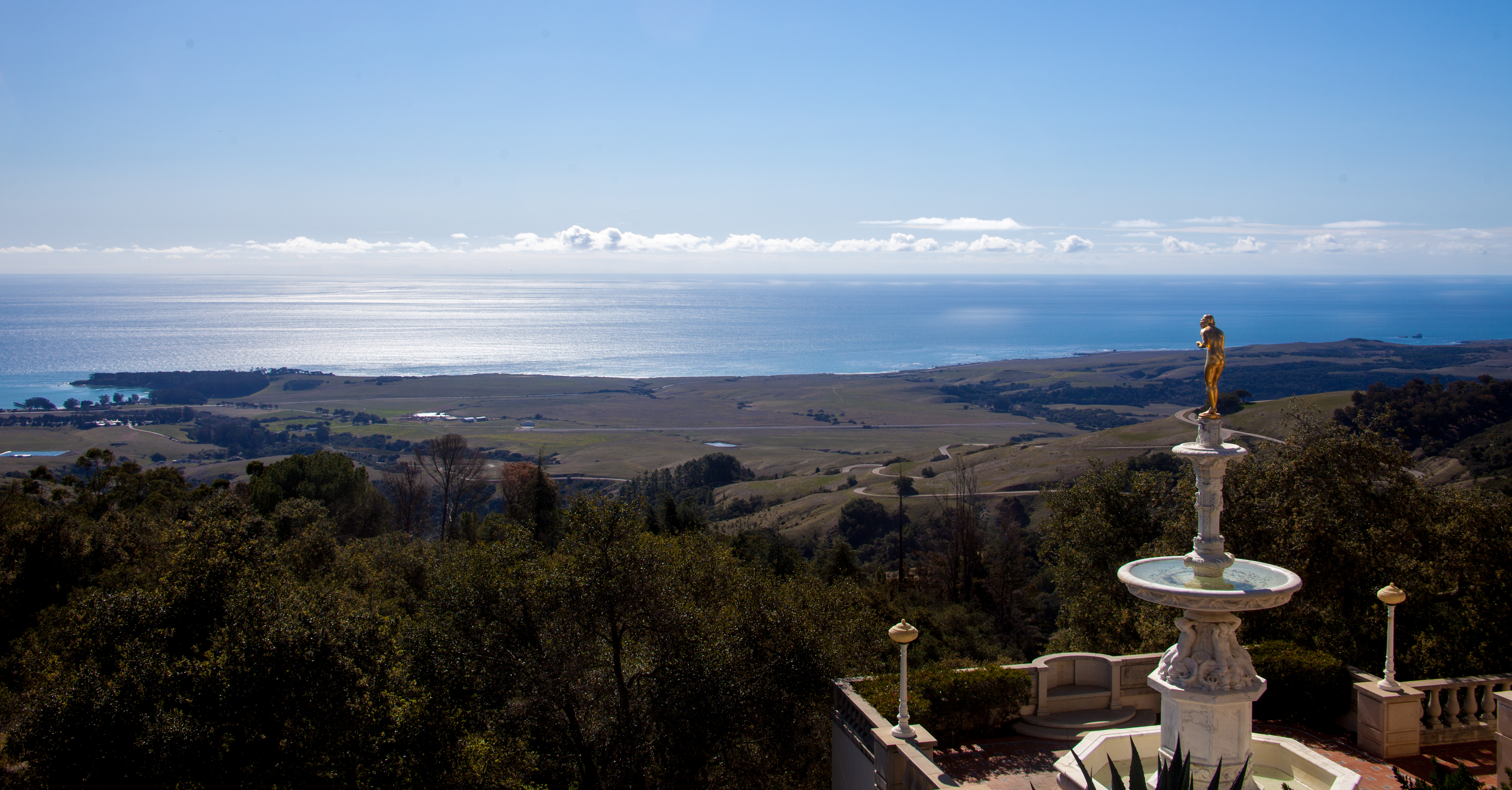 The view from Heart Castle to the sea