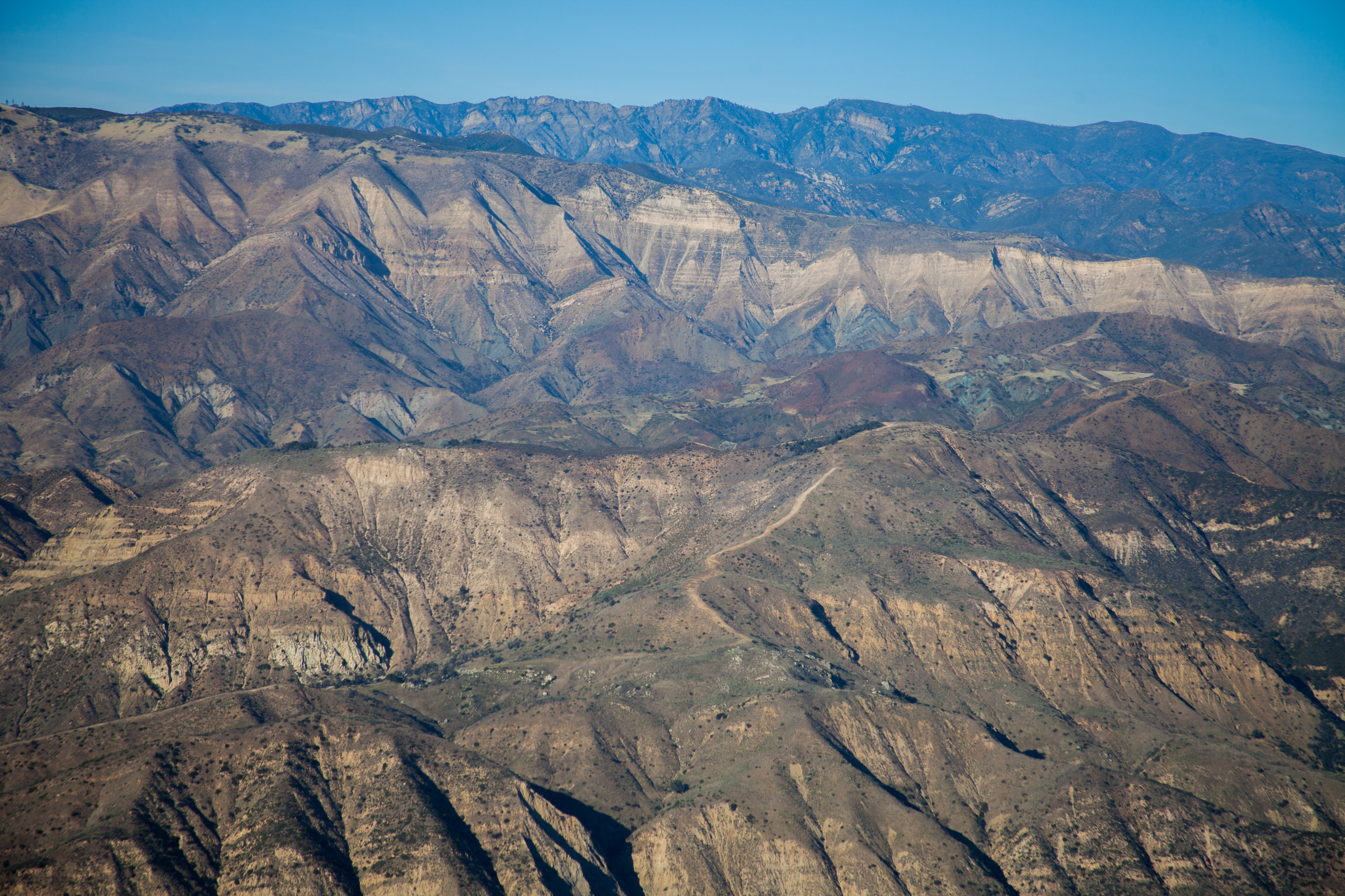 Mountains behind Santa Barbara