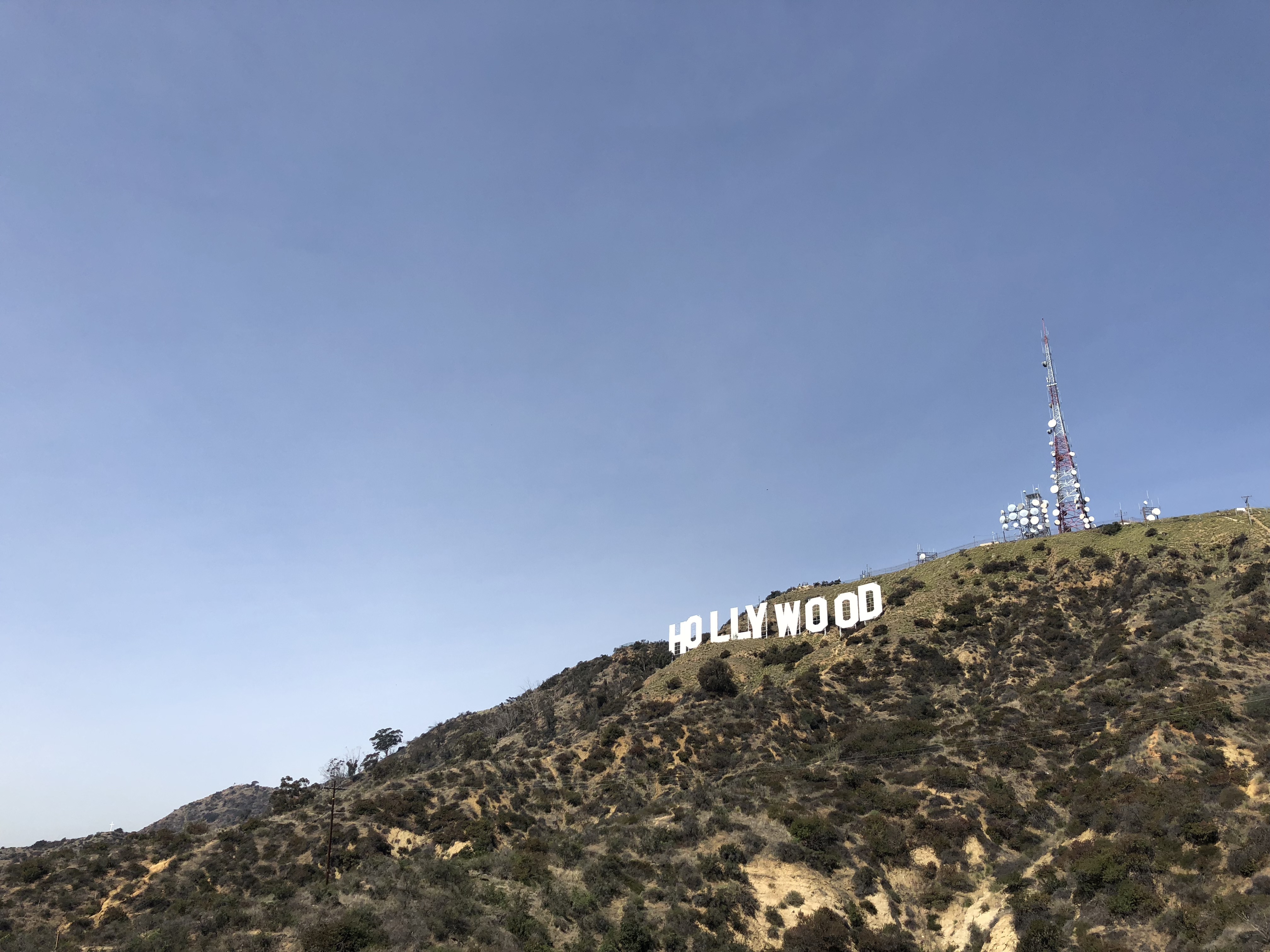 The famous Hollywood Sign
